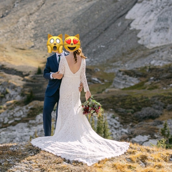 BHLDN Rish Carina Wedding Dress size 10 - Picture 2 of 4